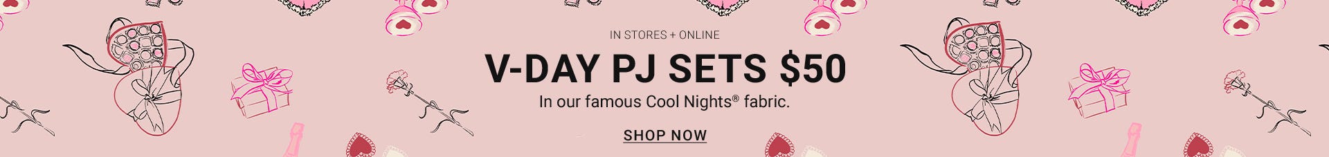 Vday PJ Sets $50