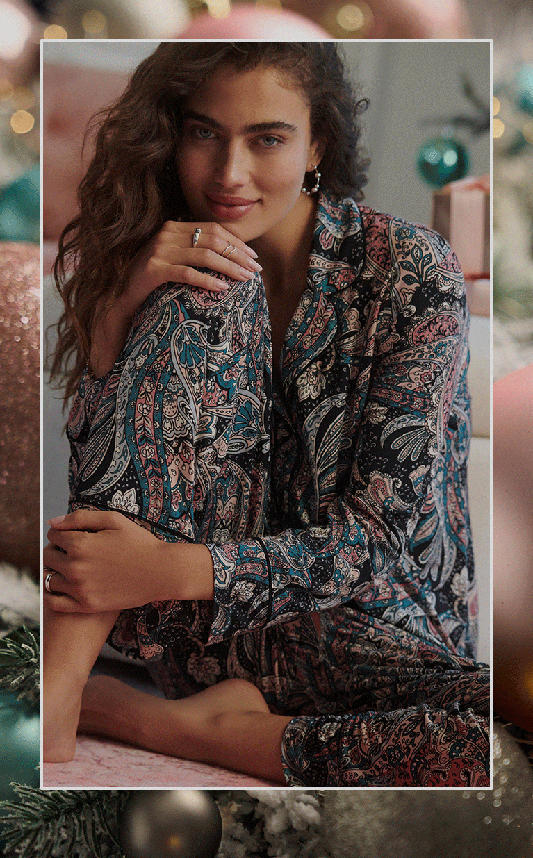 Mobile GIF Up to 50% Off Pajamas and Lounge