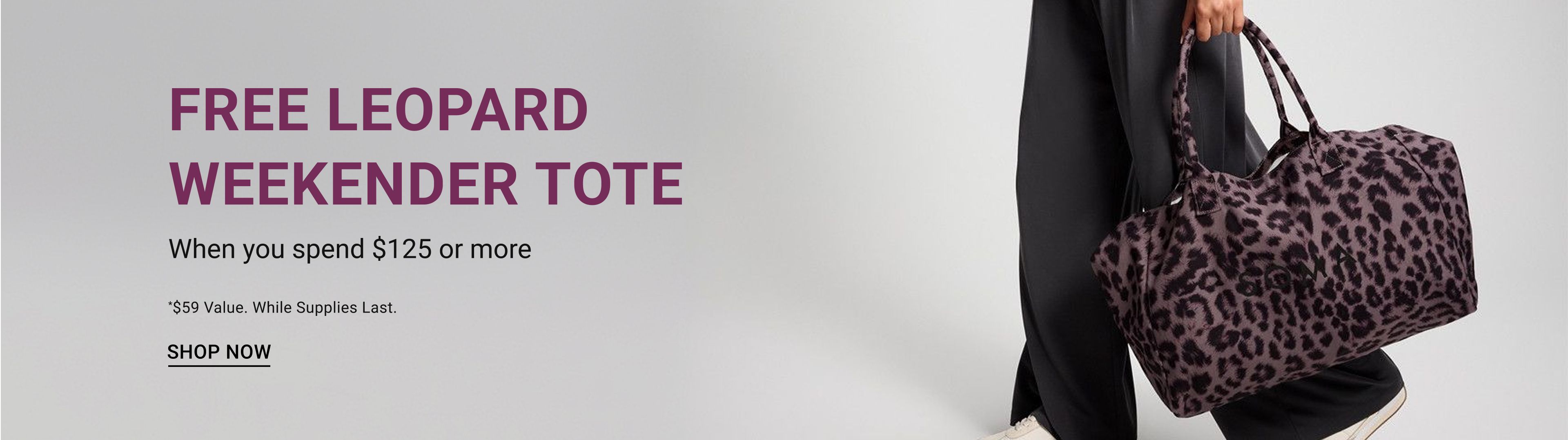 Free Leopard Tote with Purchase