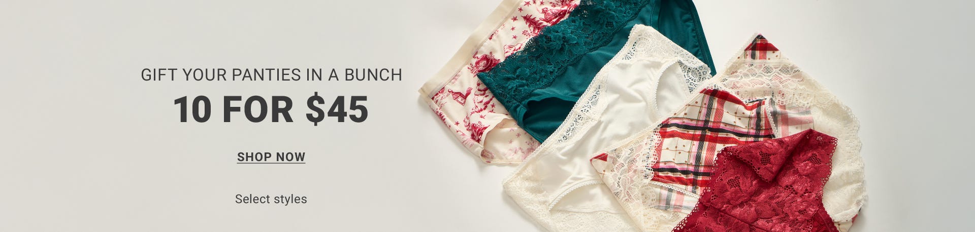10 for $40 Panties