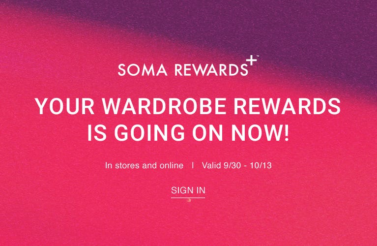 Wardrobe Rewards BAU