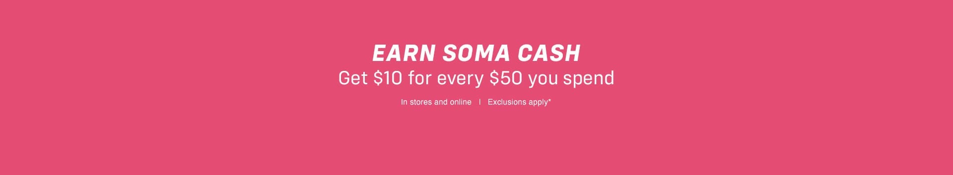Pink Soma Cash Banner