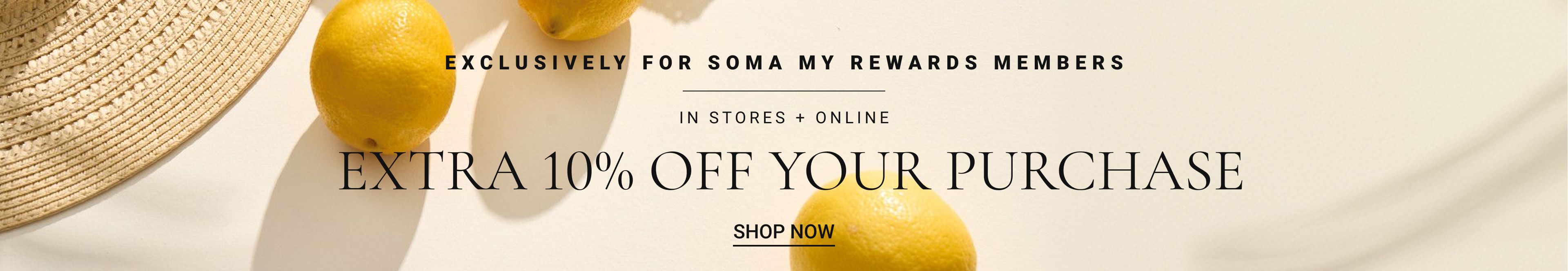 Extra 10% Off Your Purchase Logged In