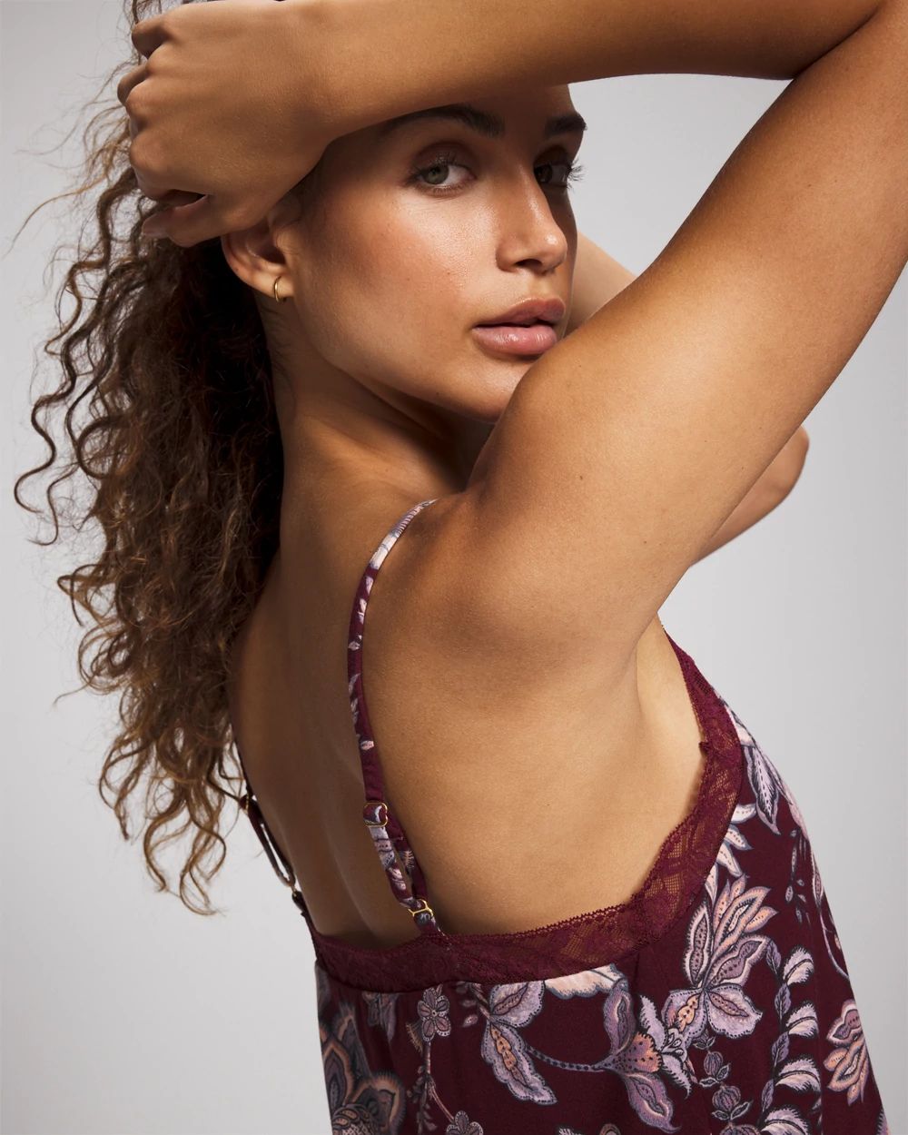 Lace Trim Pajama Cami click to view larger image.