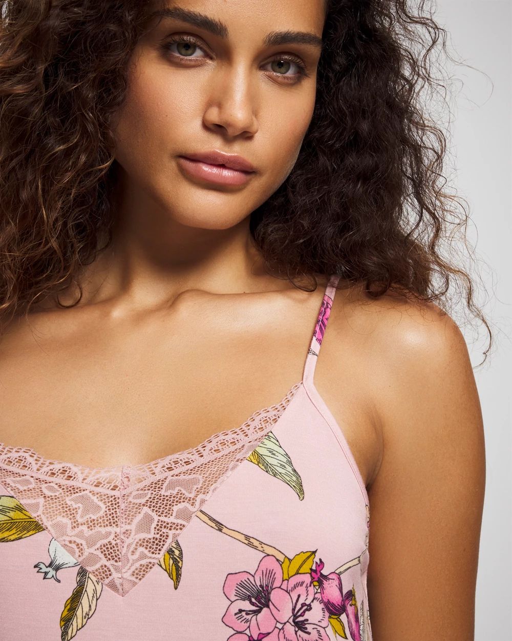 Cool Nights Lace Trim Chemise