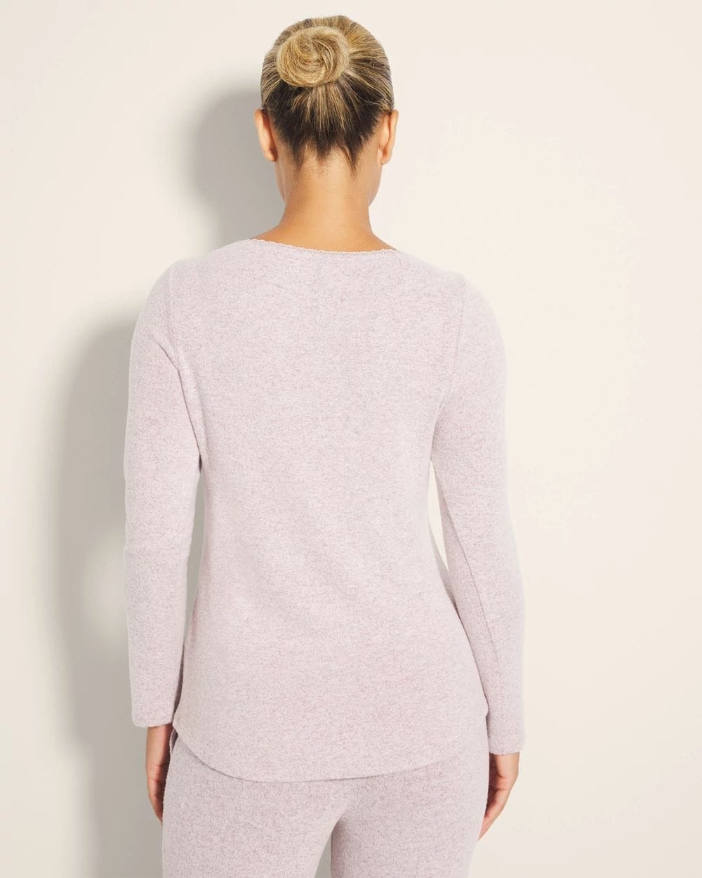 Cozyluxe Long-Sleeve Pajama Top click to view larger image.