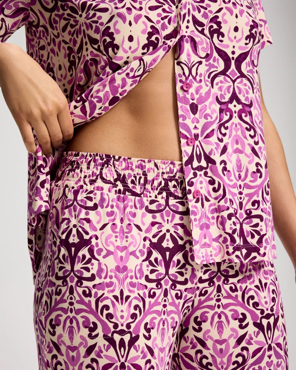 Cool Nights Cropped Pajama Pants