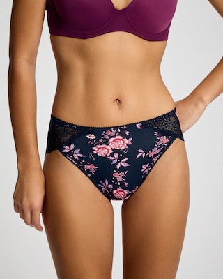 Embraceable High-Leg Panty with Crochet Lace