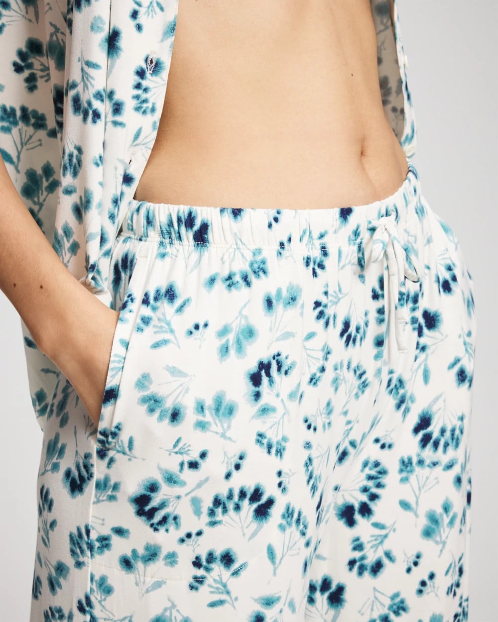 Wide-Leg Relaxed Pajama Pants