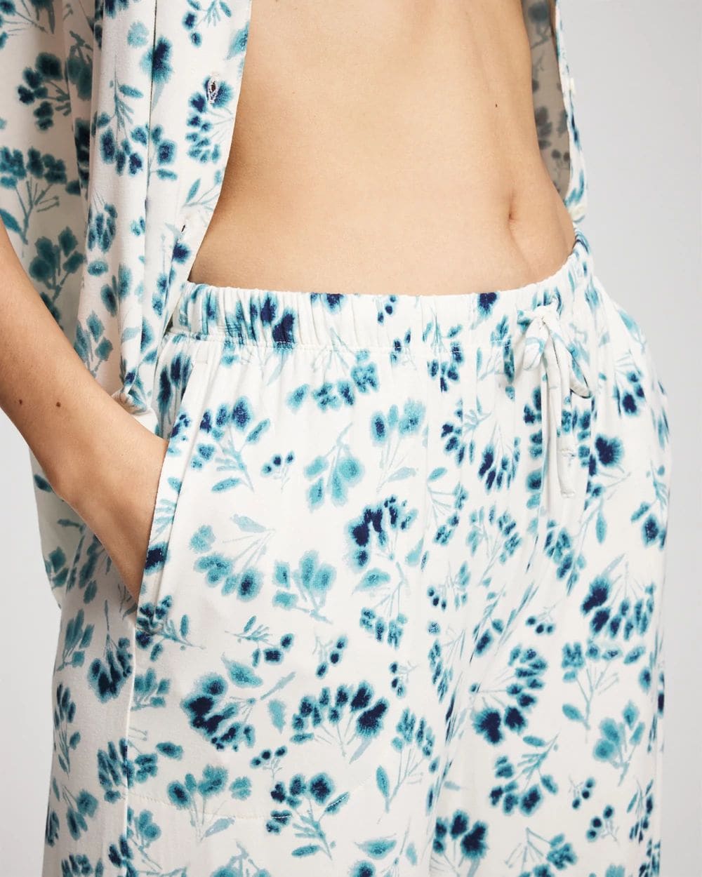 Cool Nights Wide-Leg Relaxed Pajama Pants