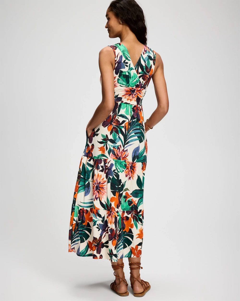 Soft Jersey Goddess Tiered Maxi Dress
