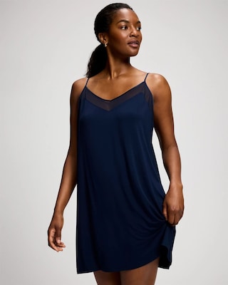 Mesh Trim Chemise
