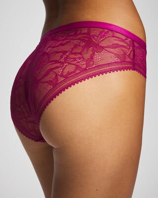 Sheer Lace Hipster Panty click to view larger image.