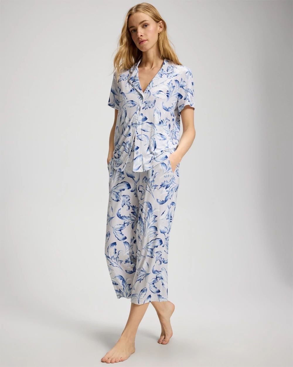 Cropped Pajama Pants