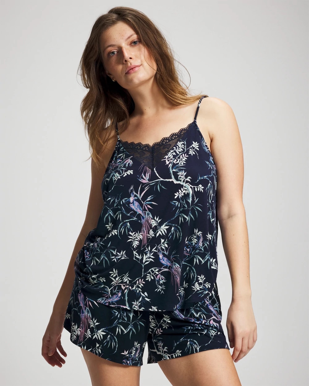 Lace Trim Pajama Cami