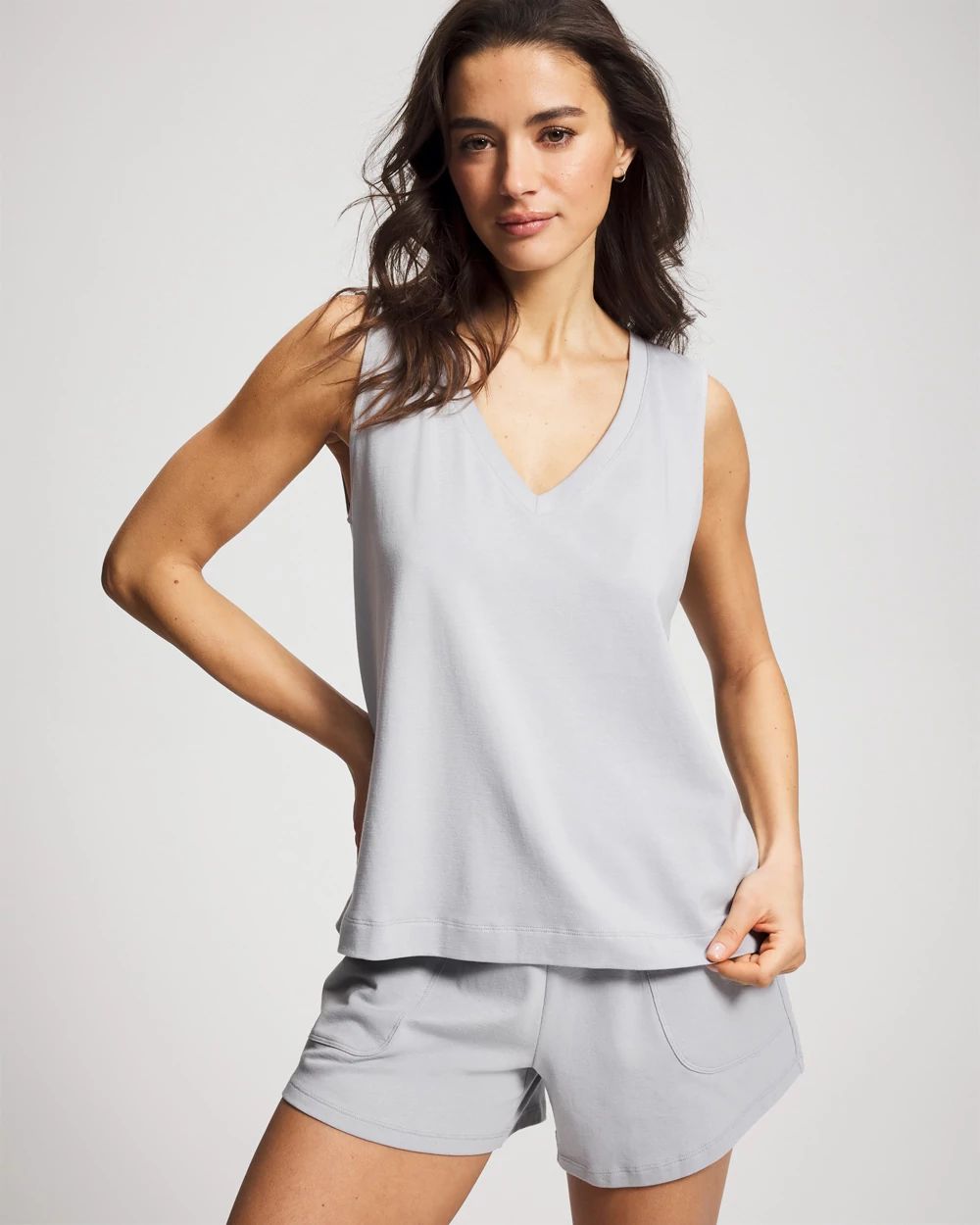 V-Neck Relaxed Fit Pajama Tank
