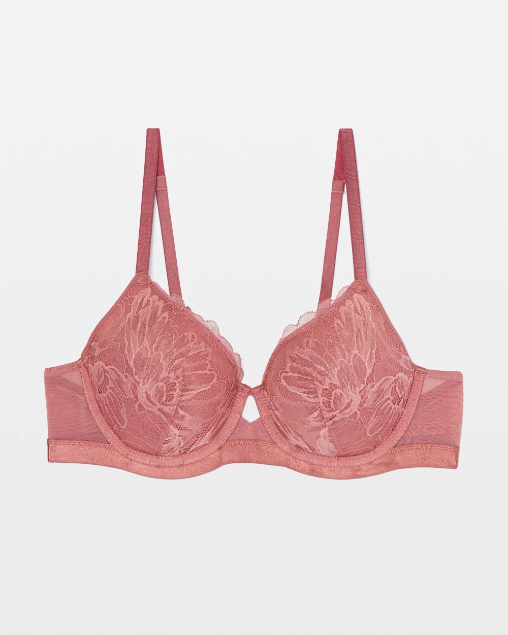 Lightly Lined Perfect Coverage Bra with Lace
