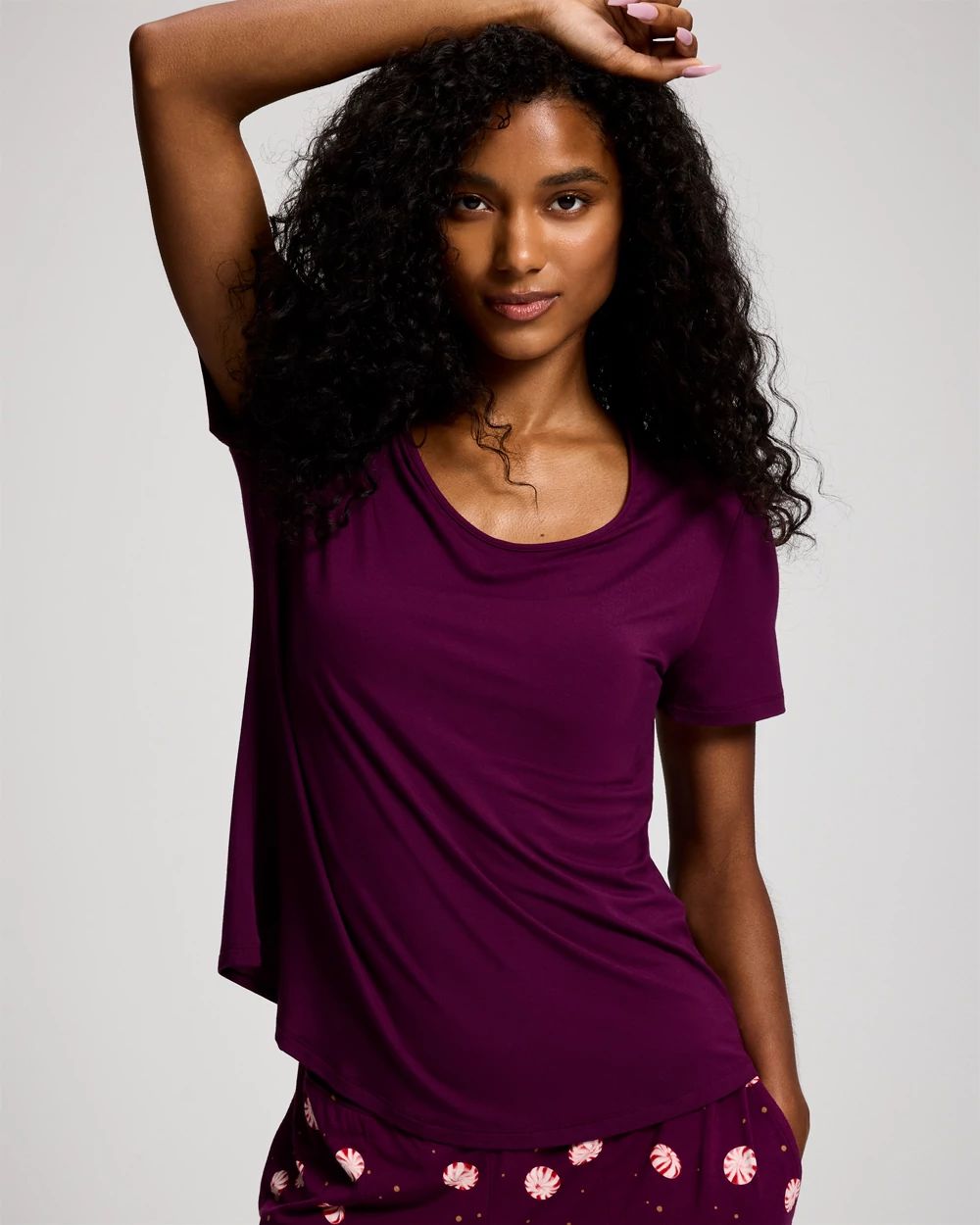 Cool Nights Packaged Short-Sleeve Short Pajama Set
