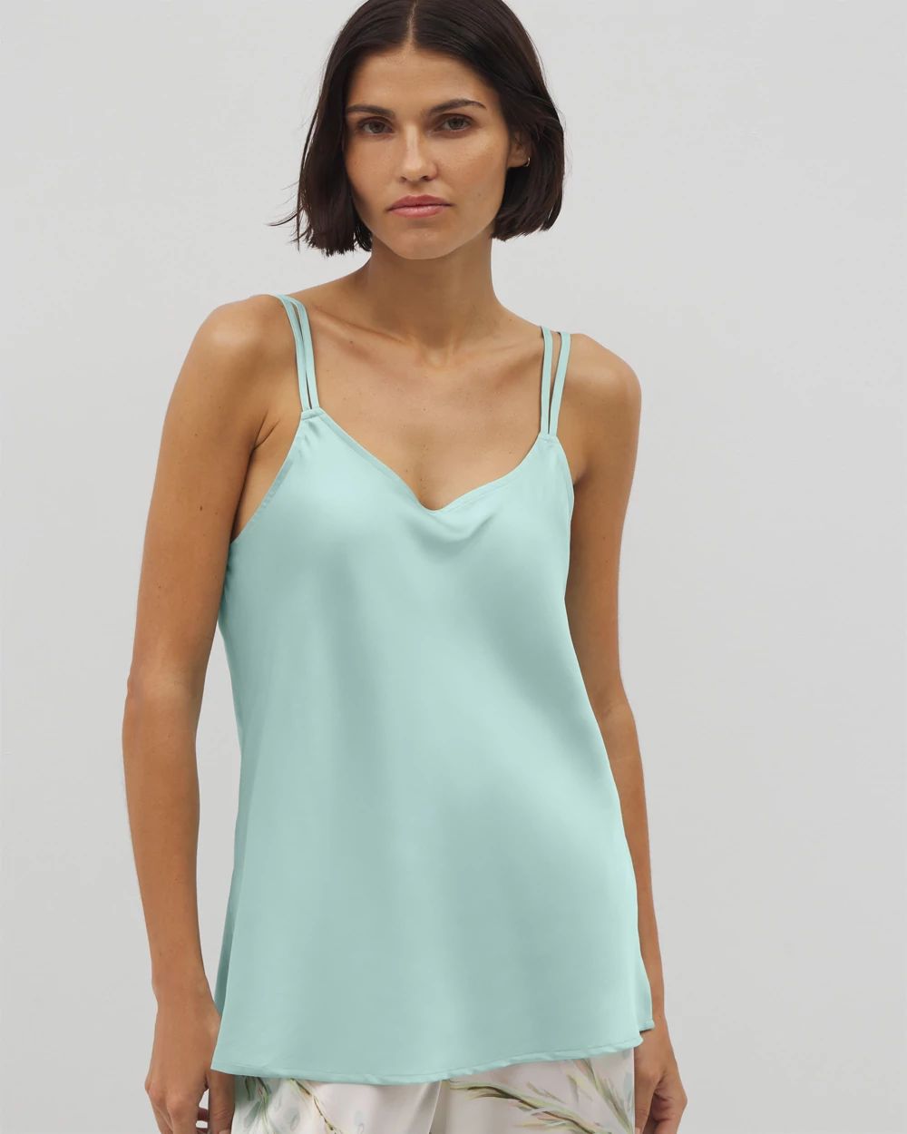 Satin Double Strap Pajama Cami