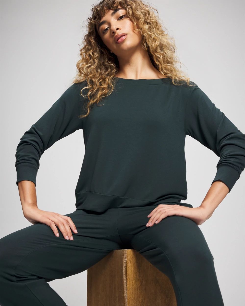 Long-Sleeve Pajama Top click to view larger image.