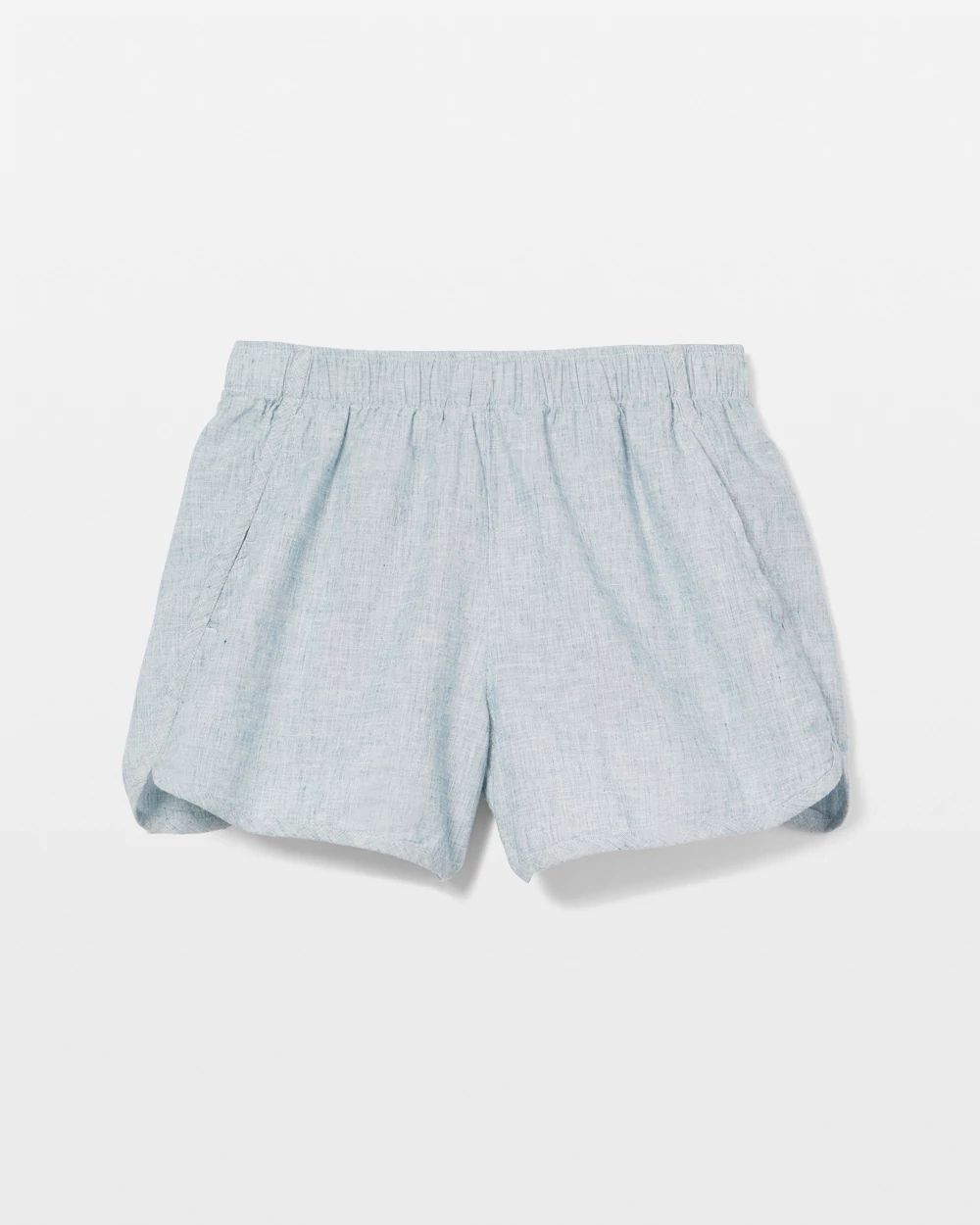 Laundered Cotton Pajama Shorts