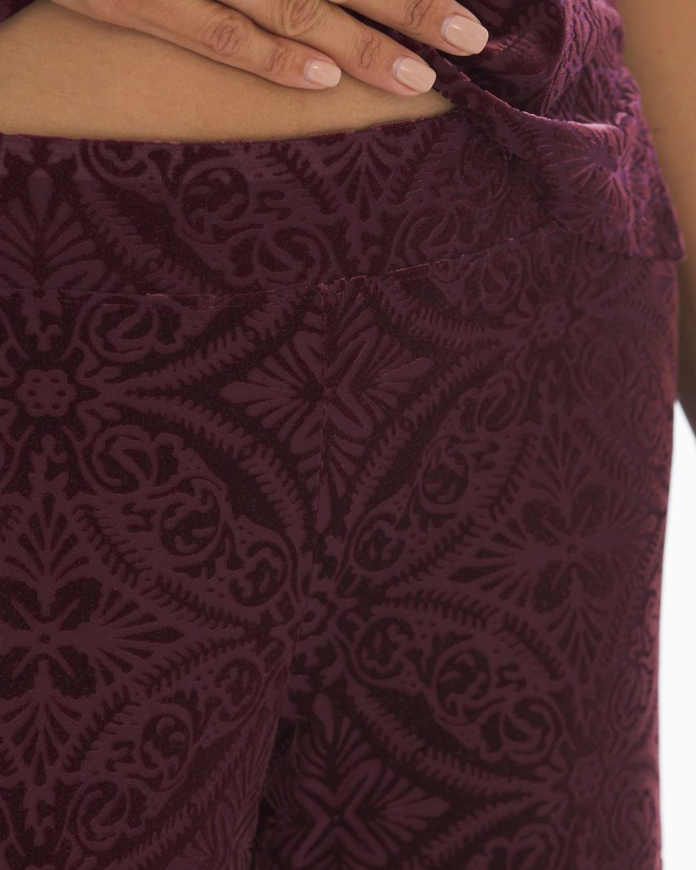 Burnout Print Pajama Pants