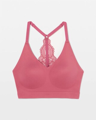 Racerback Bralette with Lace Back click to view larger image.