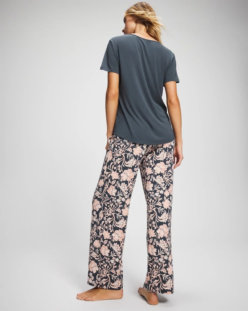 Short Sleeve + Pant Pajama Set click to view larger image.