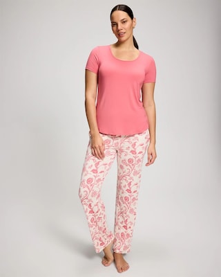 Packaged Short-Sleeve Pant Pajama Set