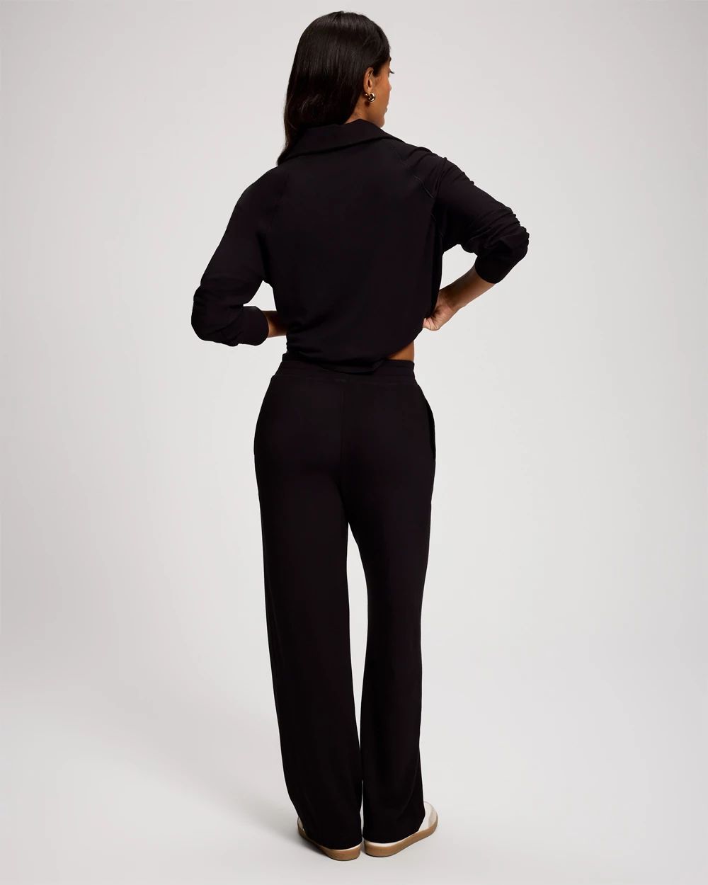 Ultra Soft Fleece Straight Leg Sweatpants click to view larger image.
