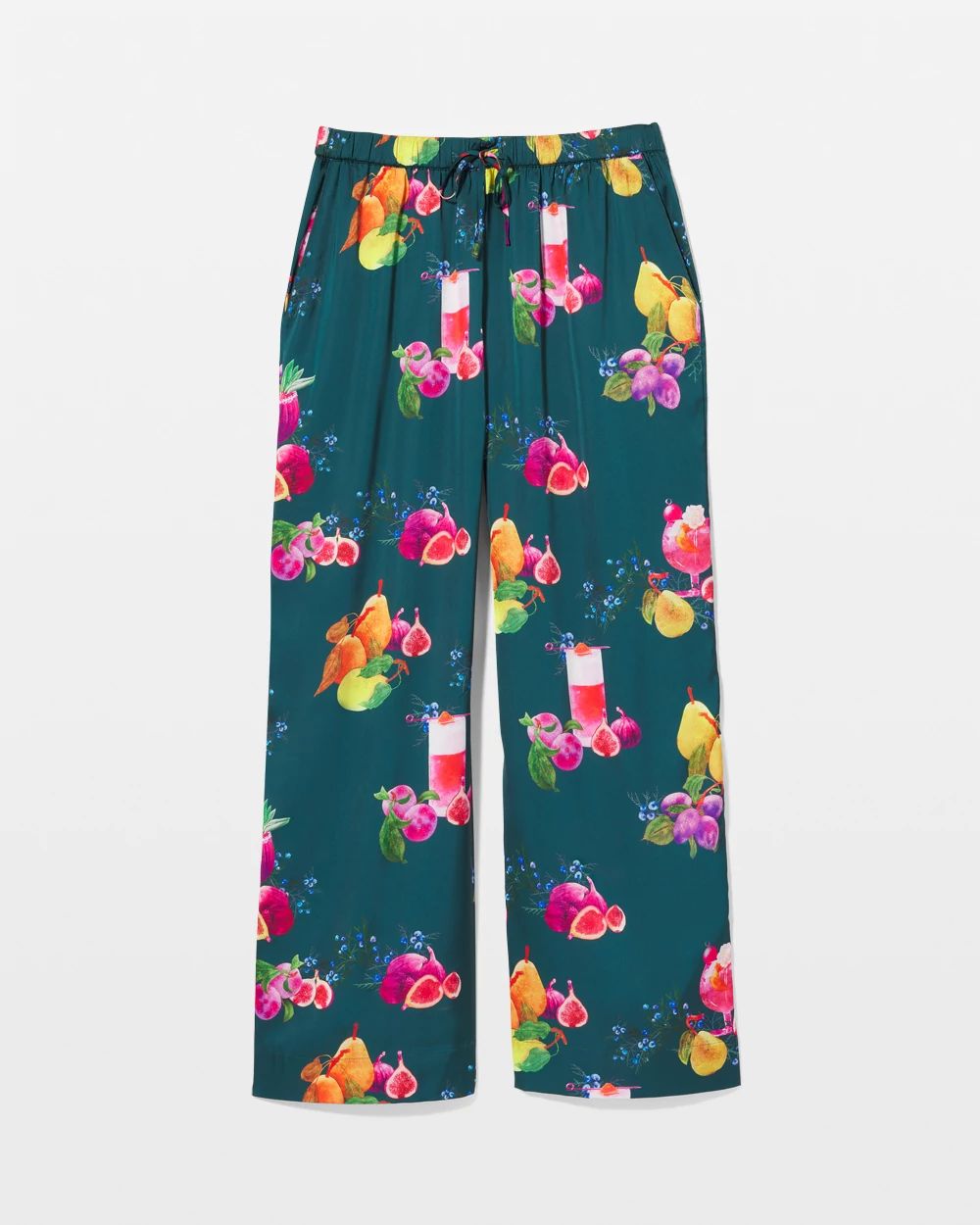 Satin Piped Pajama Pant
