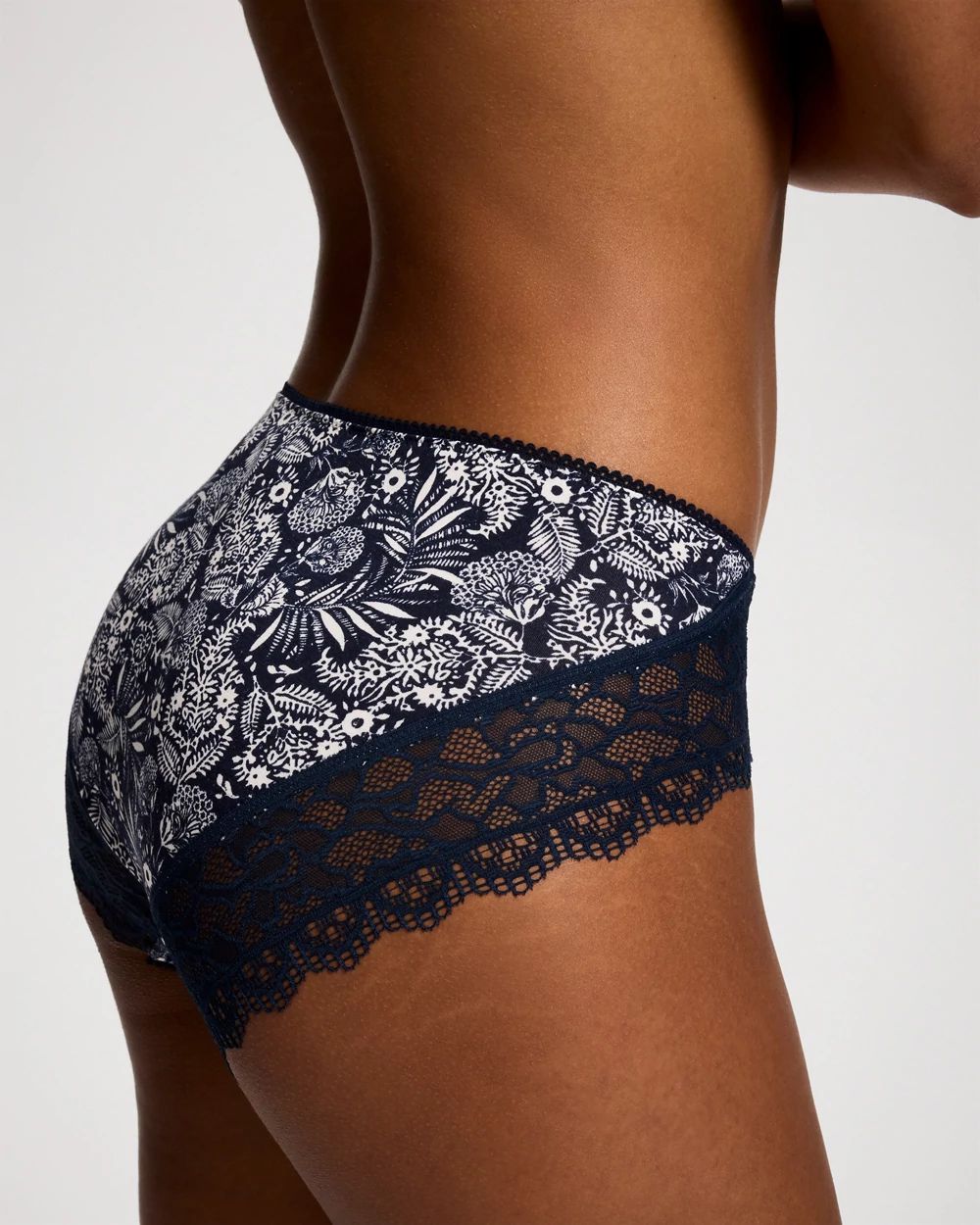 High-Leg Panty with Enchanting Lace click to view larger image.