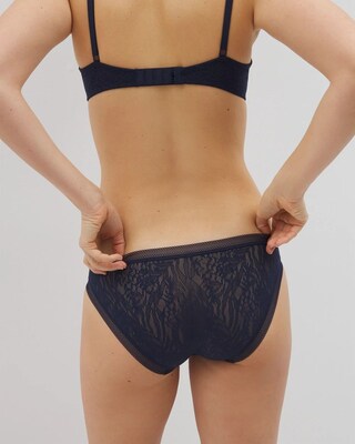 Soma Bikini Panty with Stretch Lace click to view larger image.