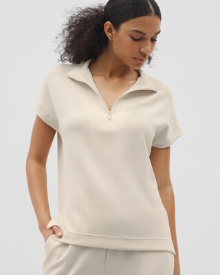 Luxe Modal Quarter Zip Top click to view larger image.
