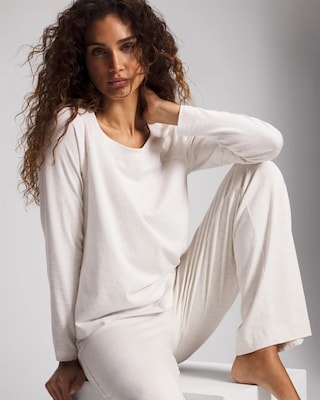 Most Loved Cotton Long Sleeve Pajama Tee click to view larger image.