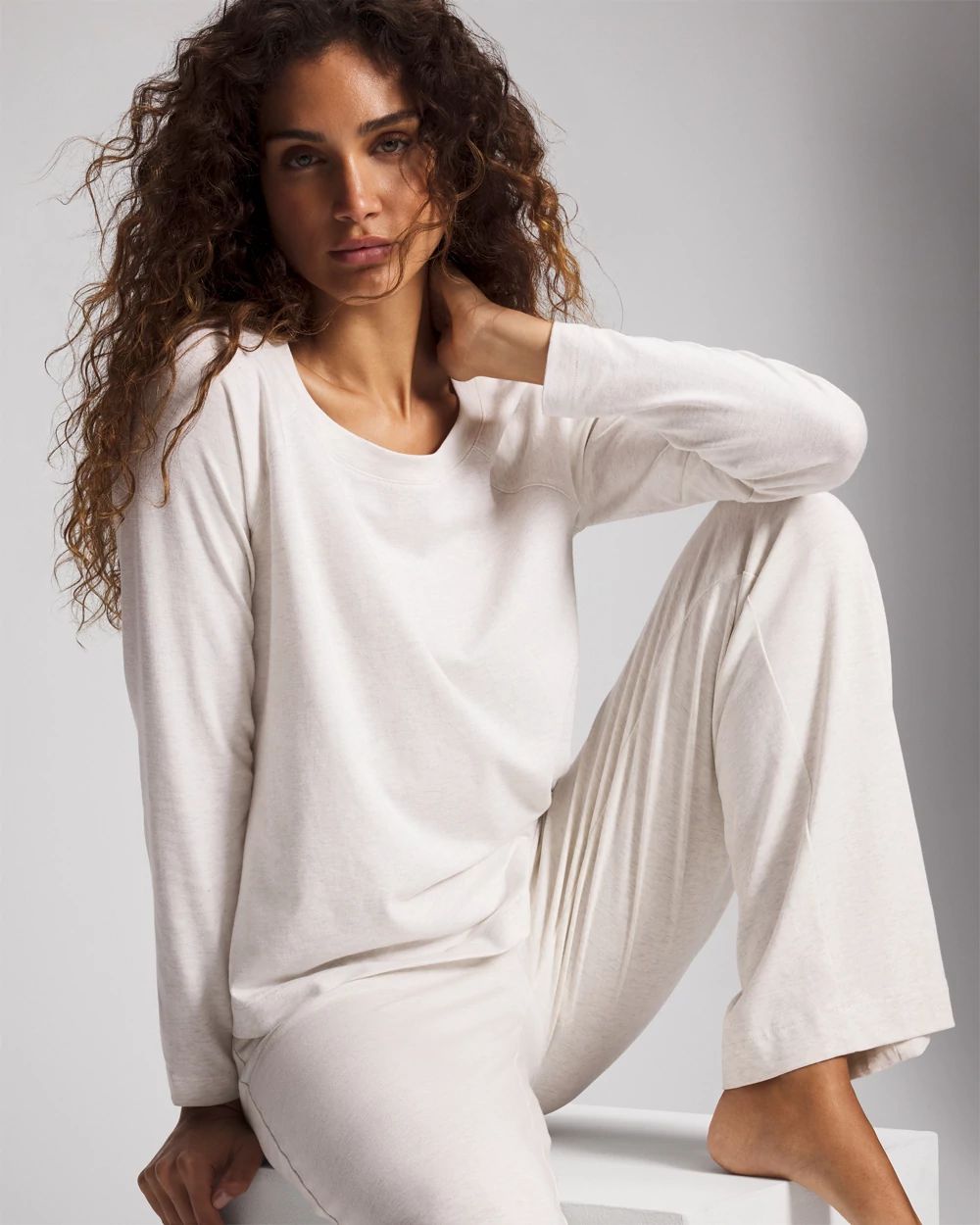Most Loved Cotton Long Sleeve Pajama Tee