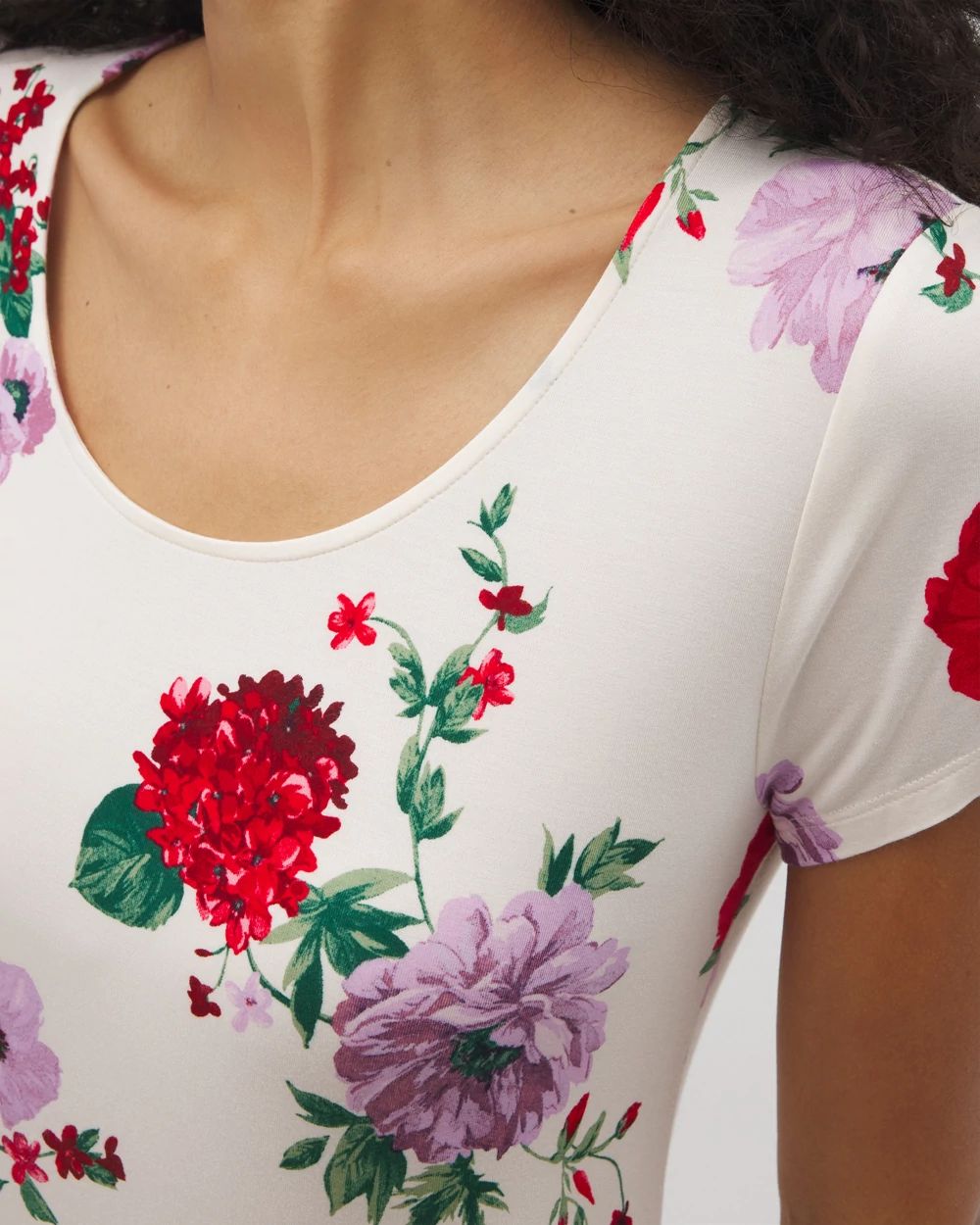 Cool Nights Short Sleeve Scoop Neck Sleepshirt
