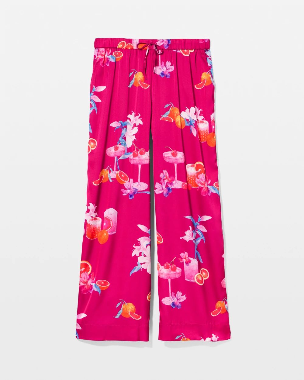 Satin Piped Pajama Pant