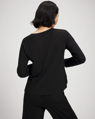 Most Loved Cotton Long Sleeve Pajama Tee click to view larger image.