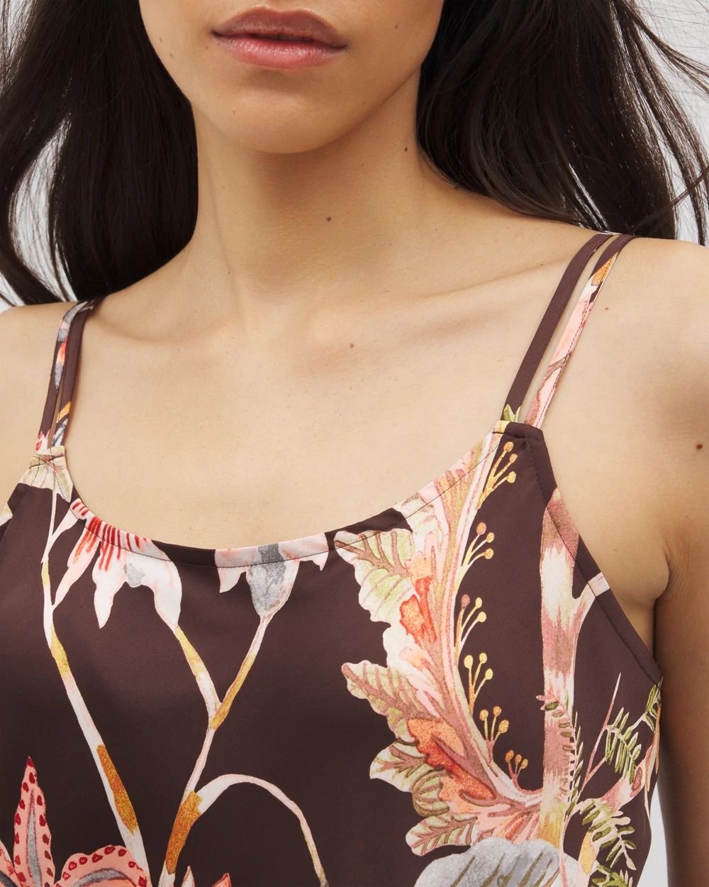 Satin Double Strap Pajama Cami