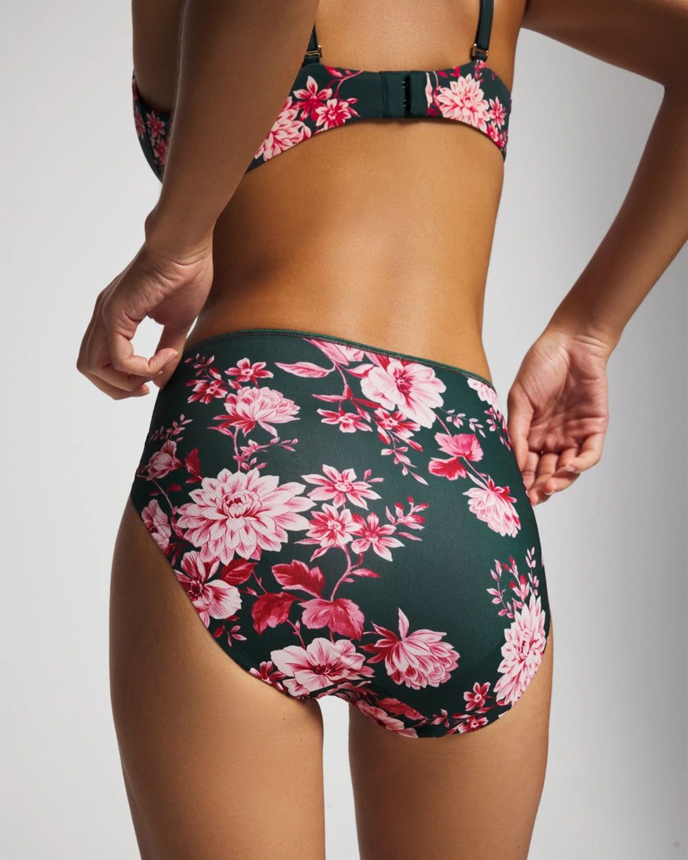 Vanishing Tummy High-Leg Brief Panty with Lace