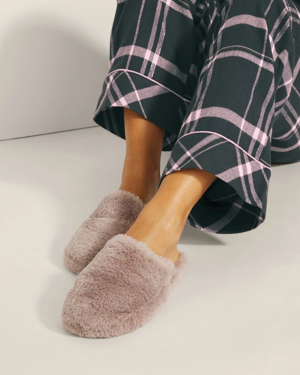 Faux Fur Mule Slide Slipper