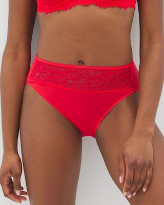 High-Leg Panty with Lace