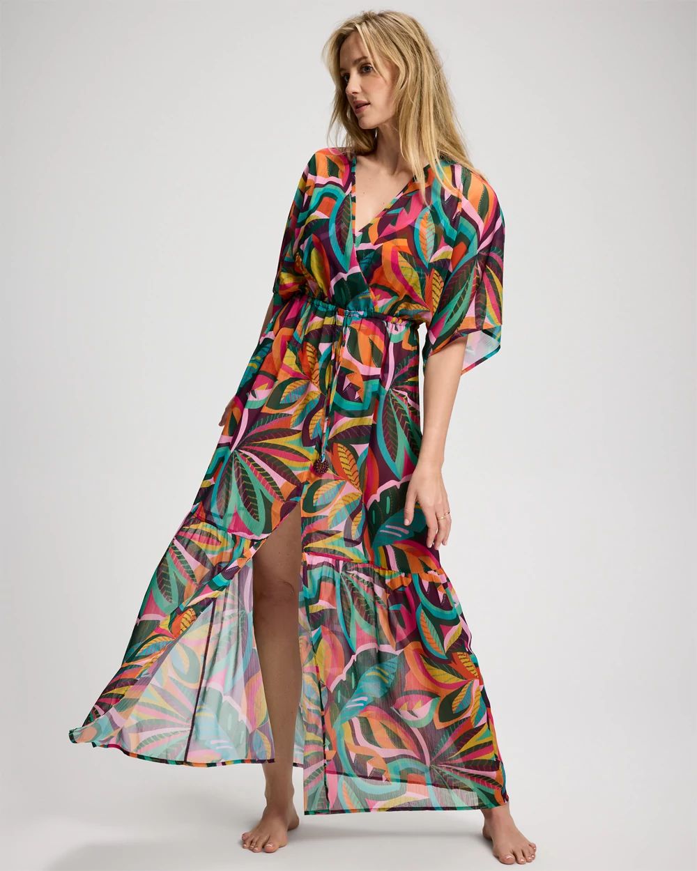 Bleu Rod Beattie Wild and Free Chiffon Cover-Up Dress