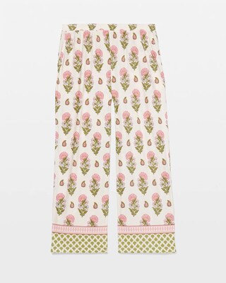 Cropped Pajama Pants