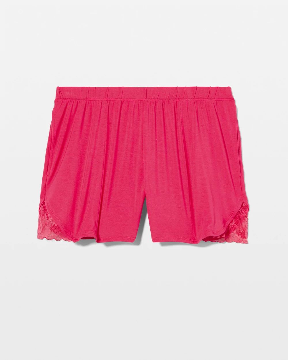 Cool Nights Lace Trim Pajama Shorts
