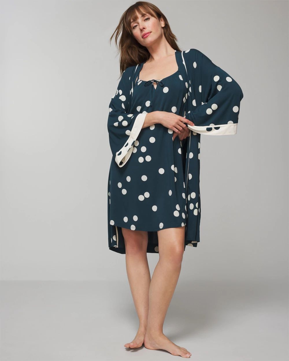 Cool Nights Tie-Front Chemise