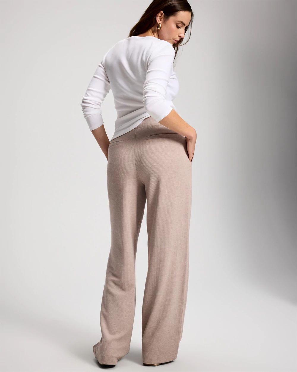 Modern Modal Relaxed Straight Leg Pants click to view larger image.