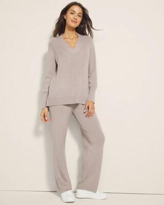 Lurex V-Neck Sweater
