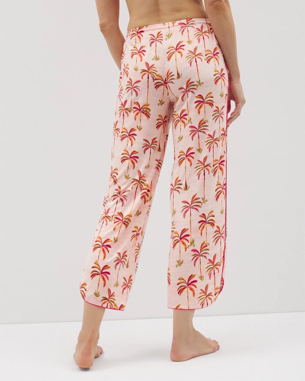 Cool Nights Piped Crop Pajama Pants